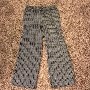 Black and white soft pants